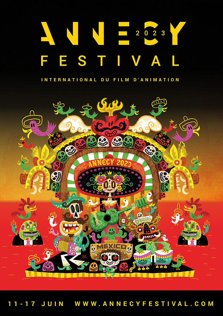 El mexicano Jorge Gutiérrez diseña cartel del Festival Annecy 2023