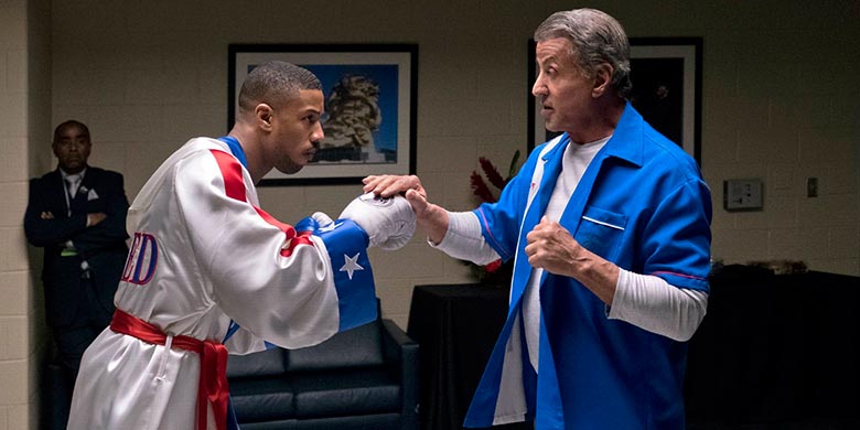 Sylvester Stallone y Michael B Jordan Creed 2