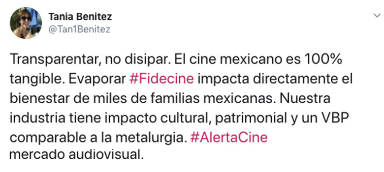 Tania derogación FIDECINE