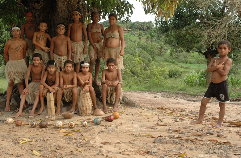 Una tradicional familia brasileña Katu